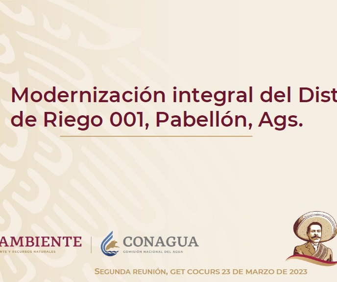 Modernización integral del Distrito de Riego 001 - 2023